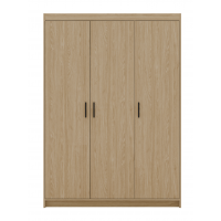 Szafa trzydrzwiowa 133 cm uchylna TRINO dąb olejowany